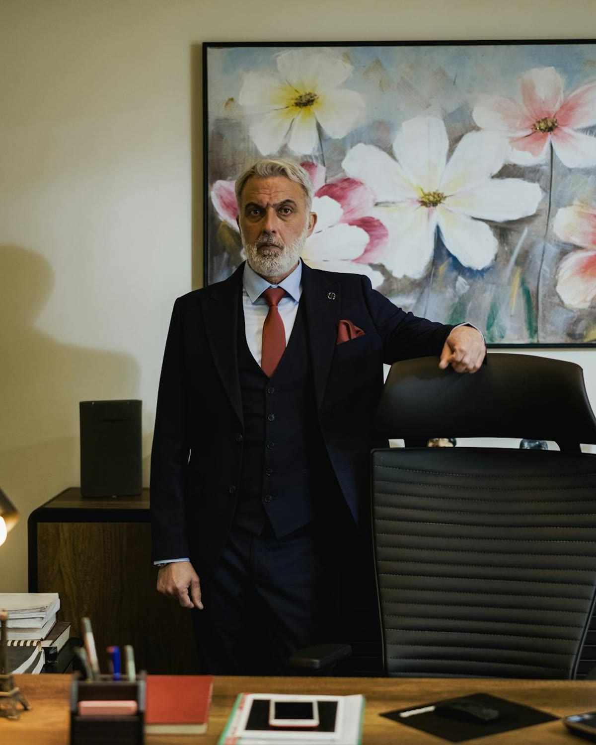 Dirigeant d'entreprise au bureau